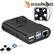 OCEANMAPDZ Cover Durable Useful Heatsink for Raspberry Pi 4 Model B, Pi 4B, Pi 4 Black Shell