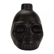 Gothic Skull Potion Bottle Ornament Black Skull Shaped Jar Halloween Cosplay Prop Decor