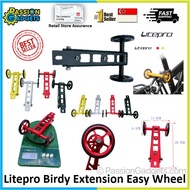 Litepro Extension Easy Wheel Ezwheel Rear Rack for Litepro and Birdy Bike Accessories Parts Cycle Cycling Small