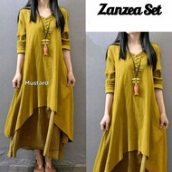 ZANZEA SETELAN BOHO SETELAN TUNIK DAN ROK JUMBO
