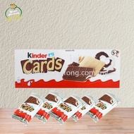 Kinder Cards Chocolate – 128g (1 box) ight and crispy chocolate snack wafer smooth cream