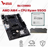 AMD AM4 A520M - Ryzen 5 5500 combo Set - Pre-installed 16GB Ram
