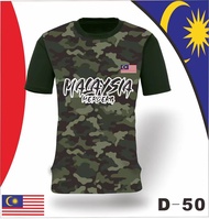 Jersey Malaysia Sport T-shirt Dewasa#D50
