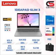 LAPTOP LENOVO IDEAPAD SLIM 3 15 CORE I5 RAM 20GB 512GB SSD 15.6FHD