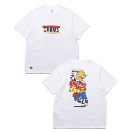CHUMS Bagge T-Shirt 100% Cotton Printed Short Sleeved T-shirt for Men and Women