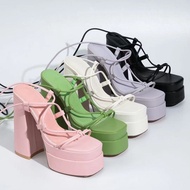 Women Fashion Stage Catwalk Open Toe Chunky Platform High Heel