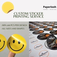 Custom Sticker Label Printing Service