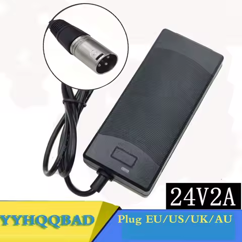 24V 2A Lead-Acid Battery Charger Wheelchair Charger Golf Cart Charger Electric Scooter Ebike Charger