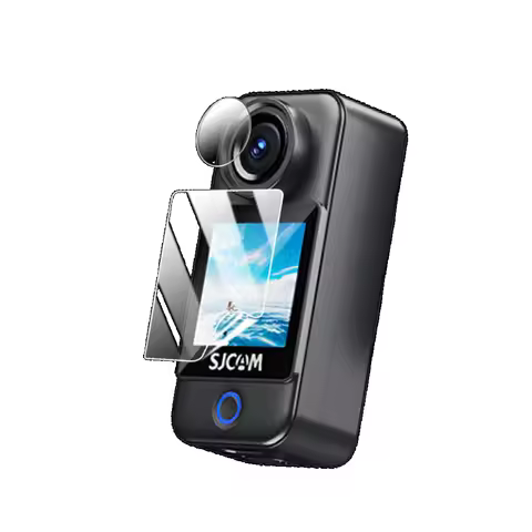 2Sets Hydrogel Soft Protective Film Screen Protector for Sjcam C300 4K Action Camera Lens and LCD Di