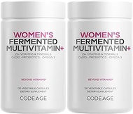 Codeage Women’s Daily Multivitamin, 25+ Vitamins & Minerals, Fermented, Organic Whole Foods, Probiot