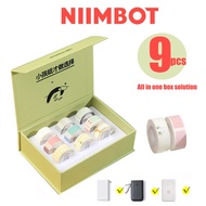 9 rollsNiimbot label paper for NIIMBOT D11/D110/D101/H1 name sticker waterproof classified storage c