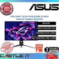 Asus ROG Swift OLED PG32UCDMR 32 Inch QD OLED 4K UHD 240Hz 0.03ms HDMI DP Gaming Monitor