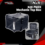 NJX Mechanix Motorcycle Top Box 55L 65L PP Plastic Universal Top Box With Base Plate