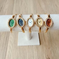 Oval Watch Vintage Quartz Movement Wrist Watch Niche Quartz Watch