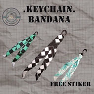 GANTUNGAN KEYCHAIN BANDANA SLAYER/ KEYCHAIN BANDANA UNISEX ACCESSORIES/ BAG HANGER/KALCER/ BANDANA K