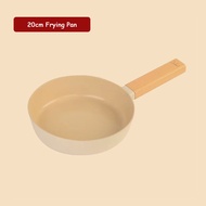 S&S Deep Frying Pan 24cm 28cm Ceramic Non Stick Frying Pan Induction Cookware Set Non-Stick Coating 