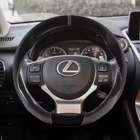 Anti-slip Breathe Leather Car Steering Wheel Cover For Lexus RX330 IS250 Ct200h ES300h RX350 IS300h 