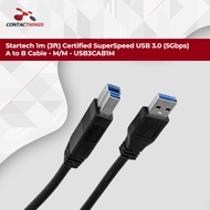 Startech 1m (3ft) Certified SuperSpeed USB 3.0 (5Gbps) A to B Cable - M/M MPN: USB3CAB1M