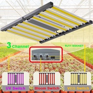 AC100-277V Full Spectrum LED Grow Light ไฟบาร์ปลูกต้นไม้ 4บาท์ 3200W/6บาท์ 3200W/8บาท์ 4800w12บาท์ 8