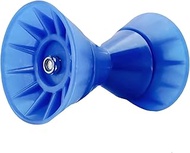 SLSRPMT 4 inch Blue Boat Trailer Roller Assembley 4" x 7" with 1/2" Shaft with End Bells for Boat Tr