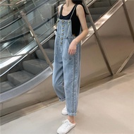 Overall Celana Kulot Denim Wanita Korea