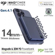 ego - MAGPOWER Gen.4.1 10000mAh Magsafe 移動電源 | 磁吸充電行動電源 【深藍色】