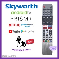 SKYWORTH Android Smart TV Remote Control PRISM+ TV Remote Skyworth Netflix YouTube Smart TV Remote Prism Remote TV