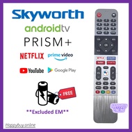 SKYWORTH Android Smart TV Remote Control PRISM+ TV Remote Skyworth Netflix YouTube Smart TV Remote P