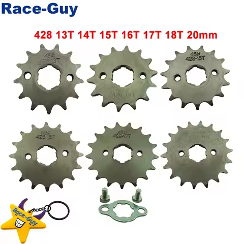 428 13T 14T 15T 16T 17T 18T 20mm Front Engine Sprocket Gear For CRF XR 50 70 KLX110 TTR SDG SSR Lifa