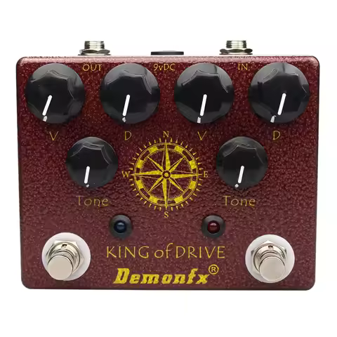 B72A Demonfx King of Tone Overdrive Stomp Analog Based on Analog Man Effect King of Drive Guitar Eff