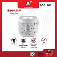 SHARP 1.8 L RICE COOKER KS-G18MP-WT KS-G18MP-GR/ KS-G18MP-BL/