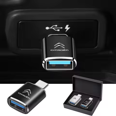Car Type-C Turn USB3.0 Adapter Auto Converter Interior Parts for Citroen Xsara Picasso Berlingo C1 C