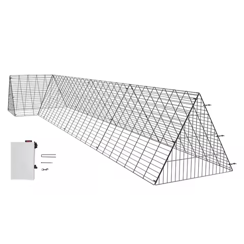 SucceBuy Chicken Tunnels 157.5 x 39.4 x 24.2 in Chicken Tunnels for Yard Portable Chicken Tunnels fo