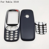 Full Housing Case For Nokia 3310 Housing Cover + Keypad + Battery Back Cover