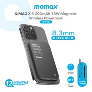 Momax [IP116] Q.MAG X 15W Magnetic Wireless Powerbank 5,000mAh