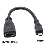 Micro HDMI-Compatible Cable Micro To HDMI Female Data Transmission Line Cable for Raspberry Pi 5/Pi 
