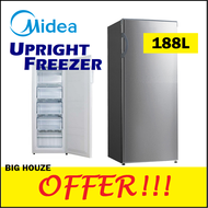 Midea MUF208SD 1 Door Upright Freezer 188L MUF-208SD