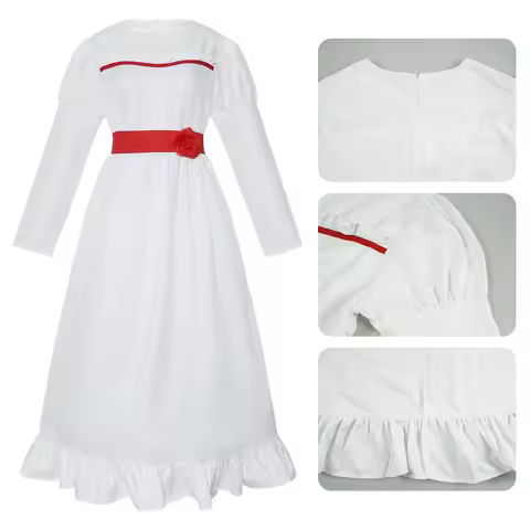 Annabelle Horror Bride of Chucky Cosplay Costume Dress Halloween Carnival Cosplay Annabelle Outfits