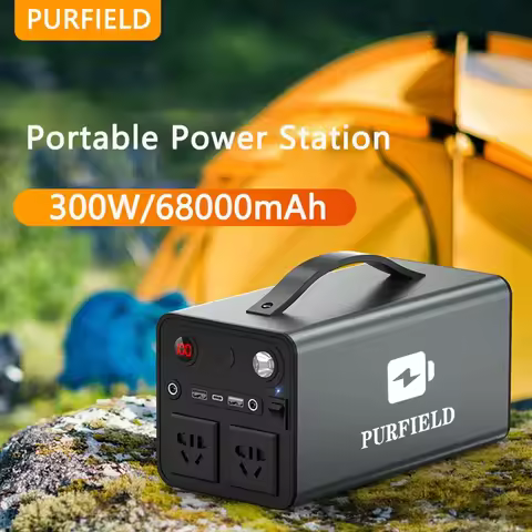 PURFIELD Portable Power 68000mAh 300W Station Generator Battery AC DC output Outdoor Charger Emergen