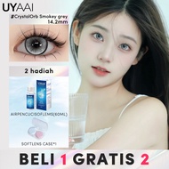 [Beli 1 Gratis 2]UYAAI Softlens Mata Korea Best Seller 6 Months(1Pasang softlens + Air Pencuci Softl