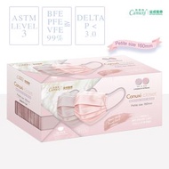 肯納絲 - 【香港製】Canuxi Closet 高透氣 2色外科耳掛式口罩 ASTM Level 3 (獨立包裝) - 珊瑚粉及溫柔藕