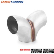 Stainless Steel Exhaust Pipe Muffler Welding Y Type 3 Way Tee Connection Tube 51/57/63/76 mm Auto Pr