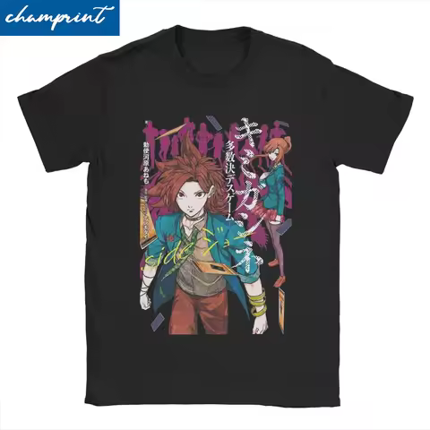 Horror Game YTTD Anime for Men Women T Shirt Your Turn To Die Humor Tees Short Sleeve T-Shirt 100% C