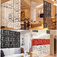 HIASAN DINDING Vintage 3D PVC Room Divider Partition Wall Decoration Room Divider Hanging Curtain