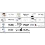 WC TOILET BATHROOM CONNECTORS OFF SET / PVC Offset Misaligned Toilet WC Waste Pan Connector / Bathro