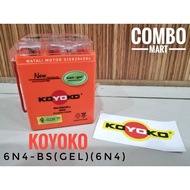 KOYOKO NANOGEL BATTERY BATERI MOTOSIKAL 6N4-BS HONDA C70 GBO