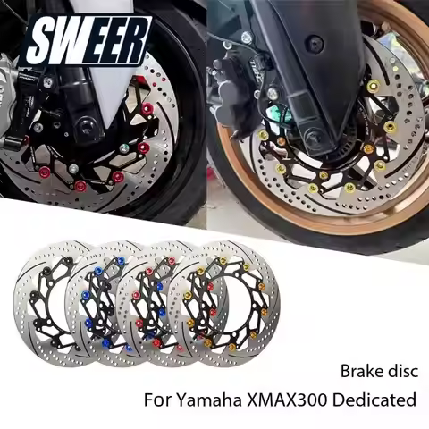 Motorcycle Accessories 300MM Brake Disc Rotor For YAMAHA XMAX300 Motorbike Replacement Parts Front D