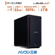 ゲーミングPC 新品 Core Ultra 7 265F/RTX 5070 Ti/32GB/1TB SSD/Windows 11 BTO レベルインフィニティ