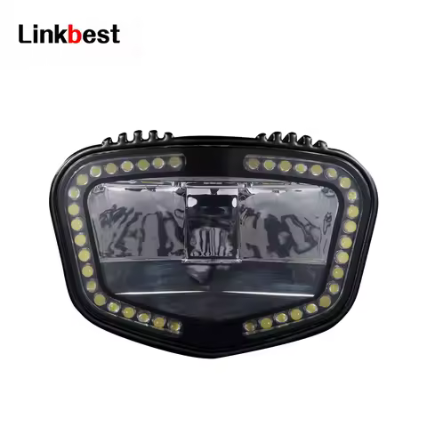 Linkbest Electric Bike Light 2000 Lumen Day Running Front Light 49 LEDS Powered High Power Light Bic