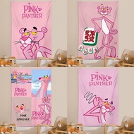 New Pink Panther Tapestry Pink Cute Girl Heart Background Cloth Bedroom Decoration Vertical Wall Clo